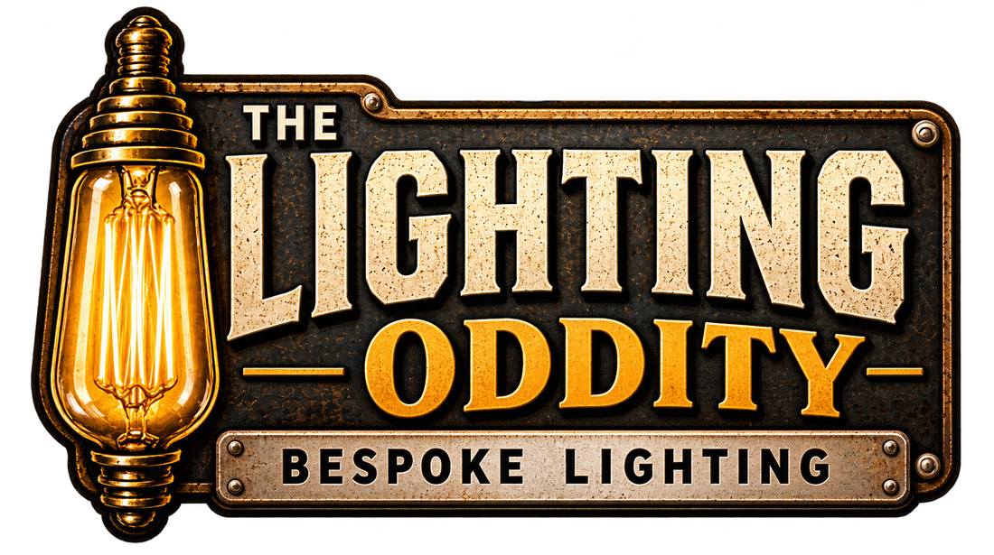 The Lighting Oddity — illuminated vintage sign logo